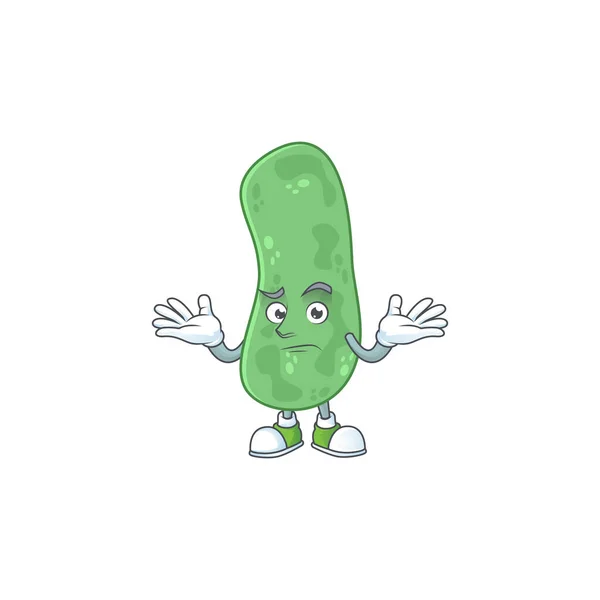Een afbeelding van enterobacteriaceae in grijnzende mascotte cartoon stijl — Stockvector