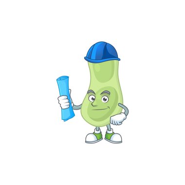 Yetenekli Architect staphylococcus pneumoniae çizgi film tasarım stili