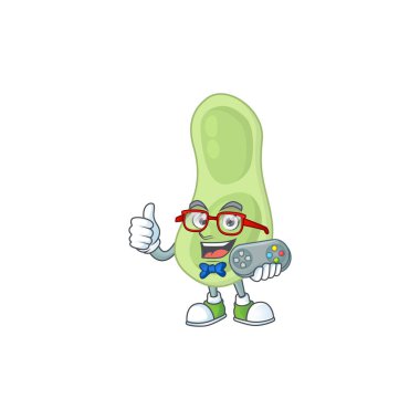 Staphylococcus pneumoniae yetenekli oyun maskotu dizayn etme oyunu denetleyici ile