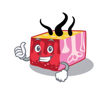 Cilt çizgi film karakteri tasarımı tamam jest yapıyor