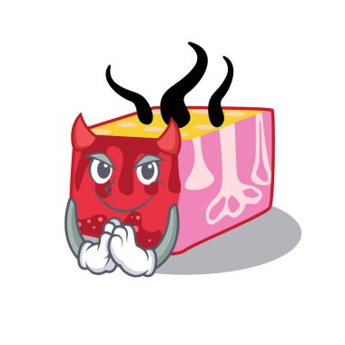 Şeytan çizgi film karakteri gibi giyinmiş ten.