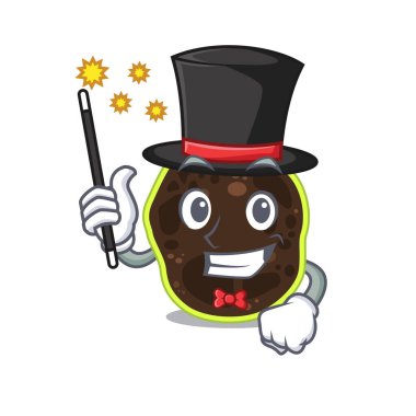 Çok zeki bir firma sihirbazı çizgi film tasarımı stili.