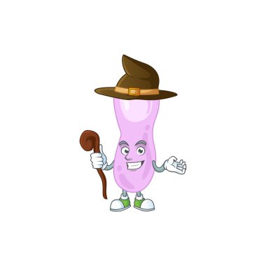 Sinsi ve kurnaz Cadı Kapalı Tridyum Botulinum Çizim Çizim Konsepti