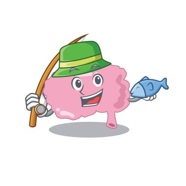 Beynin çizgi film tasarım tarzı balığa gider.