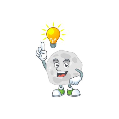 Harika bir fibrobakterinin çizgi film tasarımı konsepti vardır.