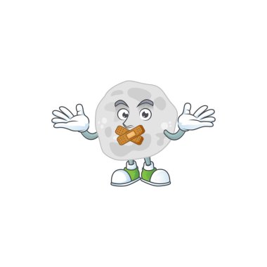 Fibrobakteriler karikatür çizimi sessiz bir parmak hareketi yapıyor