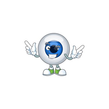 Çizgi film karakteri tasarım konsepti göz kırpan çizgi film tasarım stili