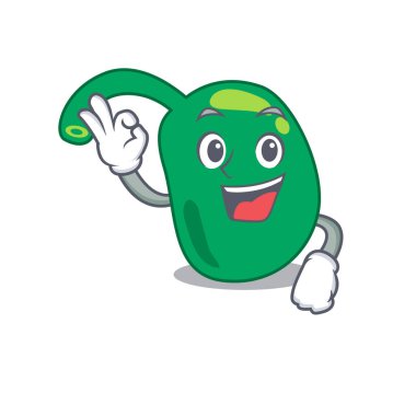 Pineal maskot tasarımı tamam jest parmağını gösteriyor