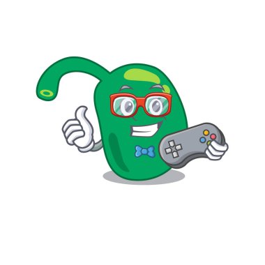 Kontrolörle oynayan pineal oyuncunun maskot tasarım biçimi