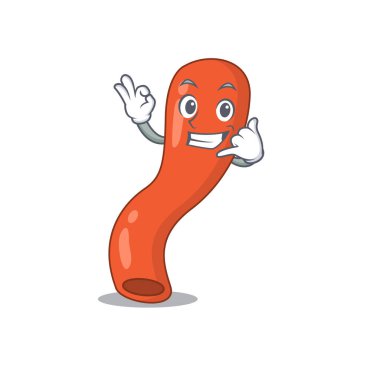 Apandisin karikatür tasarımı bana komik bir jest yap diyor.