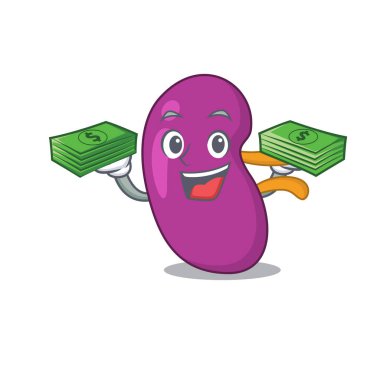 Çok parası olan zengin bir böbrek karikatürü karakteri.