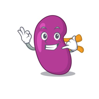 Böbreğin karikatür tasarımı bana komik jest diyebilirsin.