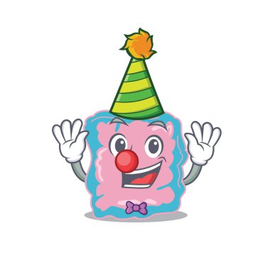 Gülen palyaço bağırsağı çizgi film karakter tasarımı konsepti