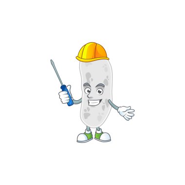 Bir otomotiv karakterindeki değerli taşların bir karikatürü. Vektör illüstrasyonu