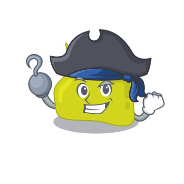 Bir korsan karakterinde tek elle hipofiz tasarımı. Vektör illüstrasyonu