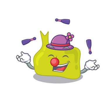 Bir hipofiz tasarım stili hokkabazlık yapmayı başarıyor. Vektör illüstrasyonu