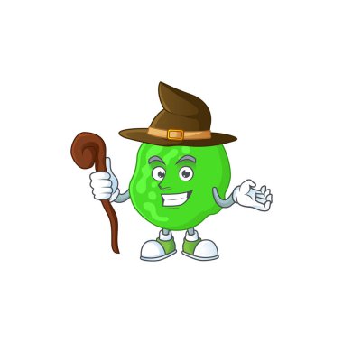 Sinsi ve kurnaz cadı sarcina ventriculli çizgi film çizim konsepti