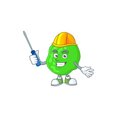 Sarcina Ventriculli 'nin bir otomotiv karakterindeki karikatür görüntüsü.