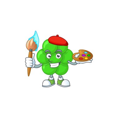 Staphylococcus aureus çizgi film karakteri ressamı.