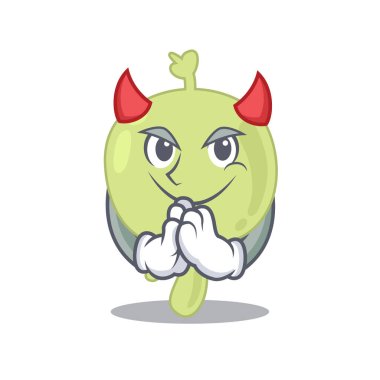 Şeytan çizgi film karakteri tasarımı gibi giyinmiş lenf düğümü