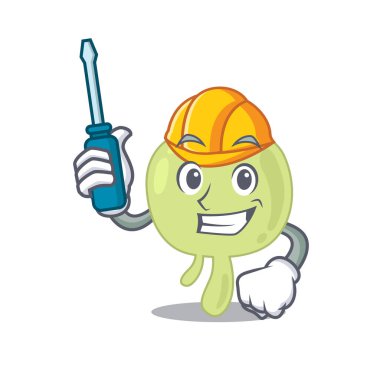 Lenf nodu karikatür tasarımı bir otomotiv olarak çalıştı