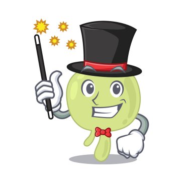 Lenf düğümü çizgi film tasarım tarzının göz kamaştırıcı zeki sihirbazı