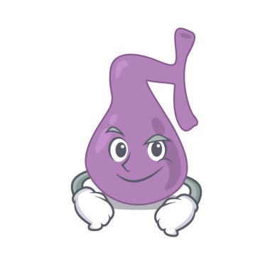 Kendine güveni olan safra kesesi tasarımı şirin, küstah bir karikatür.