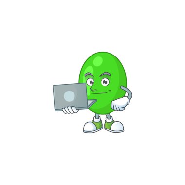 Çalışkan tetrad çizim konsepti evde dizüstü bilgisayarla çalışıyor