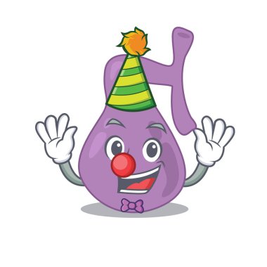 Gülen palyaço safra kesesi çizgi film karakter tasarımı konsepti