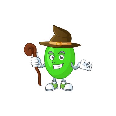 Sinsi ve kurnaz Cadı tetrad çizgi film çizimi konsepti