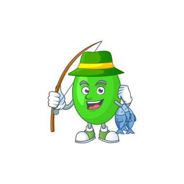 Tetrad Fisher 'ın karikatür fotoğrafı başarılı bir balık yakaladı.