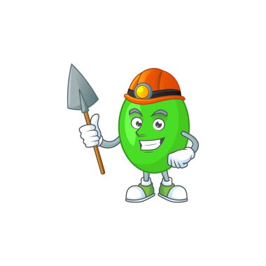 Bir madenci çizgi film karakteri tasarımı olarak Tetrad