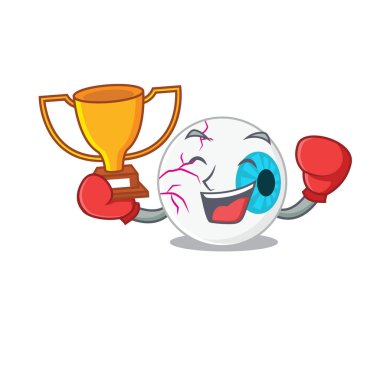 Göz küresi tasarım konseptinin zarif bir boks şampiyonu.