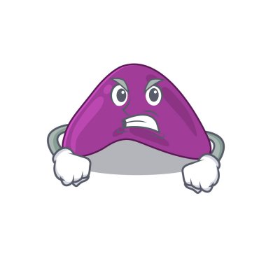 Kızgın bir yüz gösteren adrenalin karikatürü.