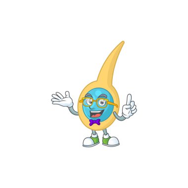 Çizgi film karakteri dizaynı, garip gözlüklü inek lostridyum tetani.