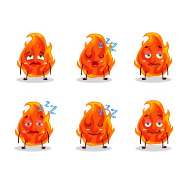 Uykulu ifadeli çizgi film karakteri