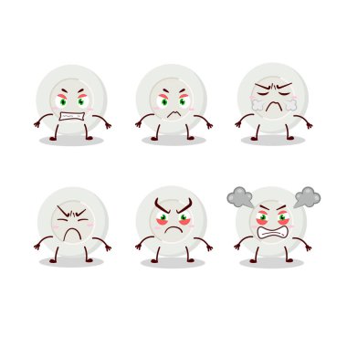 tabak kızgın ifade çizgi film karakteri çeşitli kızgın ifadeler ile