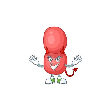 Şeytan karakteri olarak Neisseria Gonorrhoeae 'nin bir karikatürü.