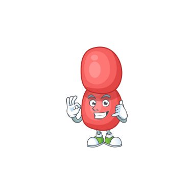Neisseria Gonorrhoeae 'nin karikatür resmi bir jest yap.