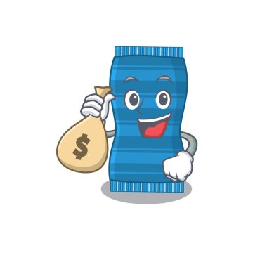 Çılgın zengin plaj havlusu tasarımı Para çantaları var