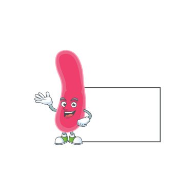 Pano ile fusobacteria karikatür çizimi