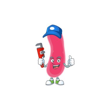 Fusobacteria Çizim Konsepti Akıllı Tesisatçı olarak çalışır