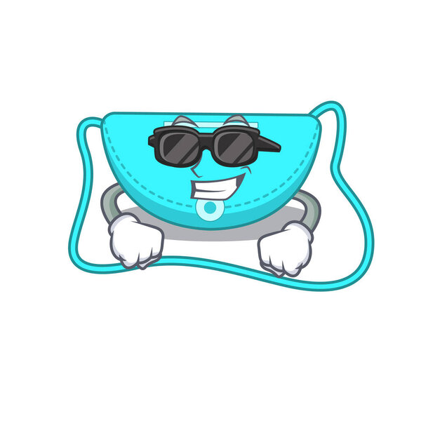 мультяшный персонаж рогатки в стильных черных очках
