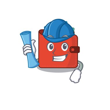 mavi izli kart cüzdanı mimarının karikatür resmi