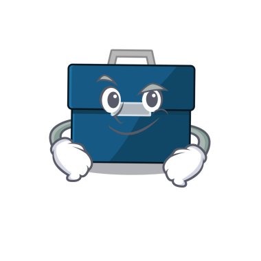 Şirin, küstah, karikatür bir iş çantası. Kendine güvenen bir jest.