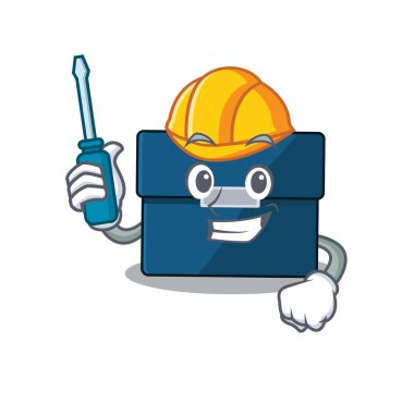 İş bavulu karikatür tasarımı bir otomotiv olarak çalıştı