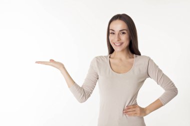 Kız gösteren boş kopya alanı