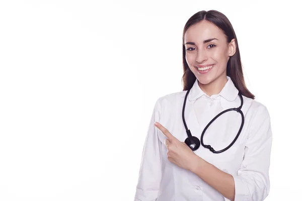 Young doctor with stethoscope — Stock Photo, Image
