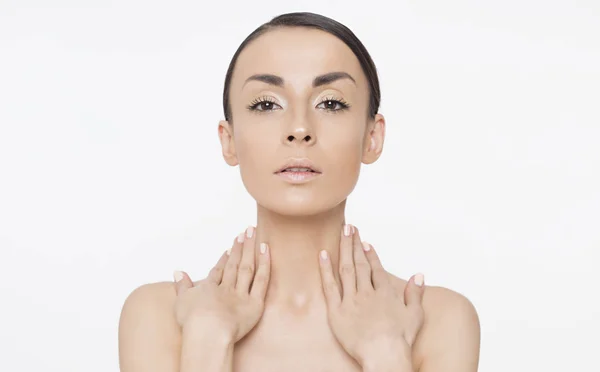Portrait Beautiful Woman Beauty Spa Concept Skin Care — Stock Photo, Image