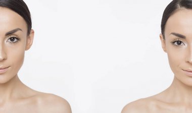 Temiz ve taze bir cilt ile güzel gülümseyen genç kadın. Güzellik ve spa. Kozmetik. Spa uygulamaları. Kadın sağlığı